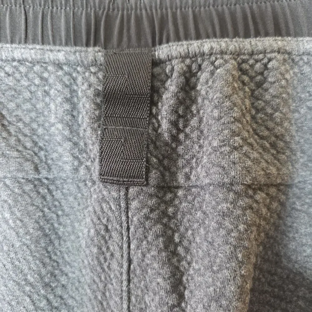 Lululemon At Ease Joggers Heathered Gray Textured Men's Size XL